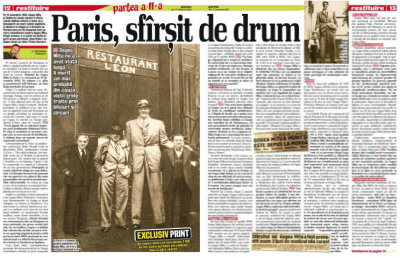 Citeşte doar în ediţia tipărită » Partea a doua a poveştii lui Gogea Mitu: "Paris, sfîrşit de drum"