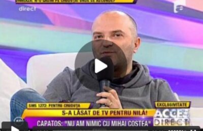 Dan Capatos: "Nu am nimic cu Mihai Costea"! Daniela Crudu: "Mihai mi-a spus sa fac ce vreau"!