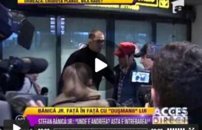 Stefan Banica s-a intors cu verigheta pe deget si nu a fugit de presa, dar a ascuns-o pe mama lui