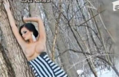 Raluca Dumitru a ajuns la spital, dupa ce a pozat aproape goala la minus 15 grade
