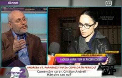 Doctorul Cristian Andrei: "Discursul Andreei Marin catre jurnalisti a fost adaptat momentului"