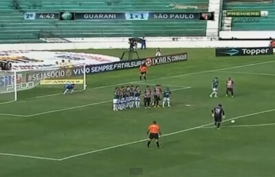 VIDEO Golazo semnat de un portar brazilian » Rogerio Ceni loveşte din nou