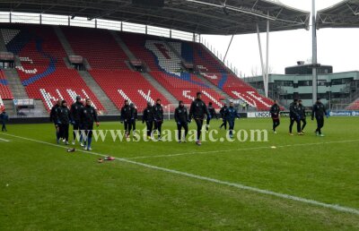 FOTO Steliştii s-au antrenat şi astăzi pe stadionul din Utrecht