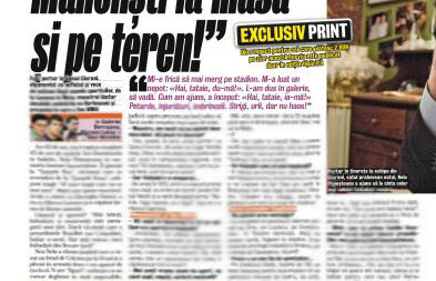 Exclusiv print » Interviu fabulos cu Nelu Ploieşteanu: "Fotbaliştii de azi? Manelişti la masă şi pe teren!"