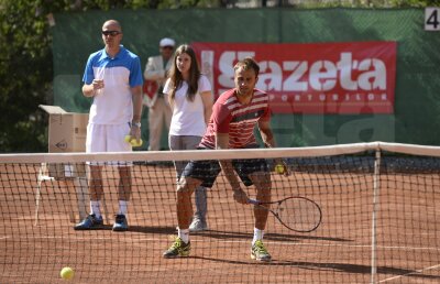Lecţie de tenis cu Copil şi Crivoi la Kids Day Gazeta Sporturilor 2013