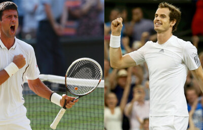 Rivalitate verde » Novak Djokovici şi Andy Murray luptă azi pentru trofeul de la Wimbledon