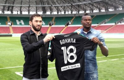 Bokila a fost prezentat la Terek în meciul cu Anji » Preşedintele clubului a vorbit despre el şi despre Grozav