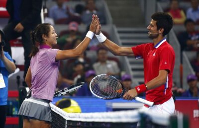 Djokovici şi Na Li în "Bătălia sexelor" » O reeditare mai puţin încrîncenată a meciului dintre Billie Jean King şi Bobby Riggs