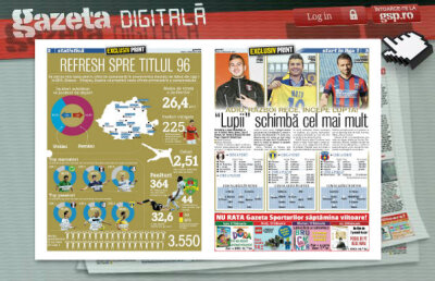 Răsfoieşte online Gazeta Digitală » Steaua pe tobogan! Duel de la distanţă între rivalele istorice » Topul în care Dinamo urcă, iar militarii sînt în picaj