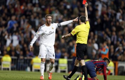 Sergio Ramos, eliminatul de serviciu din tabăra lui Real Madrid! A fost al 19-lea cartonaş roşu văzut de fundaş