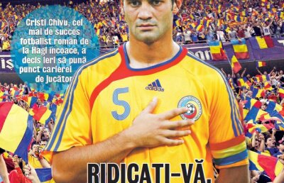 Nu rata azi la chioşcuri o ediţie specială a Gazetei, dedicată lui Cristi Chivu!