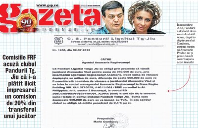 Investigaţie GSP: Filiera Comisionul » Cum a luat Anamaria Reghecampf 1 milion de lei pe această hîrtie!