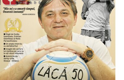 De ziua lui Marius Lăcătuş, Gazeta a deschis ziarul cu versuri de Marin Sorescu