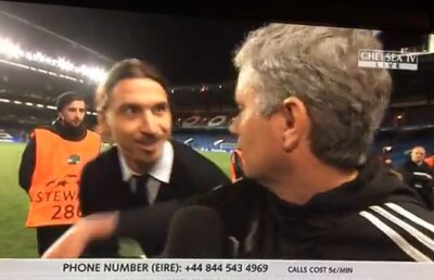 VIDEO "Nebunii" de pe Stamford Bridge » Zlatan Ibrahimovici a decis să-l ia prin surprindere pe Jose Mourinho