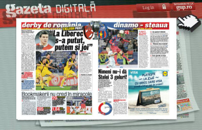 Răsfoieşte online Gazeta Digitală » Strigătul de luptă al lui Cosmin Matei înainte de meciul cu Steaua: "La Liberec s-a putut, putem şi joi!"