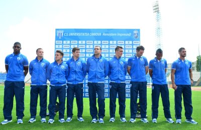CSU Craiova şi-a prezentat cele nouă transferuri şi mai ţinteşte la un jucător dorit şi de Steaua
