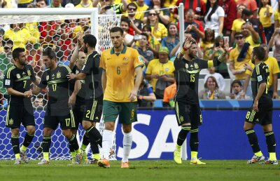 FOTO şi VIDEO Australia - Spania 0-3 » Renegaţii ibericilor aduc primele puncte ale echipei lui Del Bosque