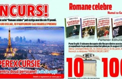 Seria "Romane celebre" îţi aduce o excursie la Paris! Intră în concurs