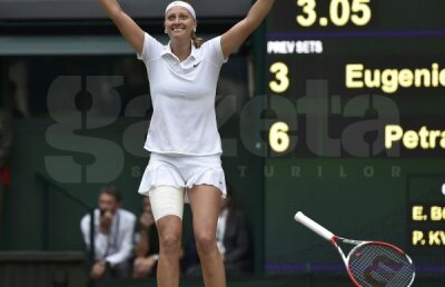 Simona Halep a avut dreptate! Eugenie Bouchard, umilită în finala de la Wimbledon de Petra Kvitova