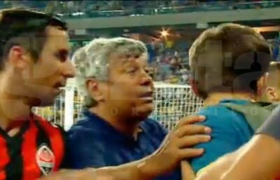 Moment de nebunie pentru Mircea Lucescu » Tehnicianul i-a înfruntat pe ultraşii Şahtiorului după cîştigarea Supercupei!