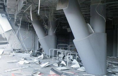 FOTO » Şocant! Două explozii puternice în această dimineaţă la stadionul lui Şahtior, Donbass Arena!