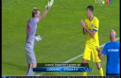 Arla, plin de nervi! » Portarul Stelei s-a luat de Lukasz Szukala la finalul primei reprize