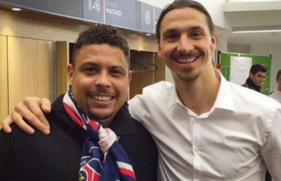 FOTO Două legende în acelaşi vestiar » Imagine de colecţie cu Zlatan Ibrahimovici şi Ronaldo