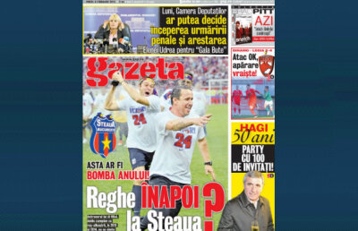 Asta ar fi bomba anului » Reghe înapoi la Steaua!