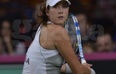 FOTO Spania - România 1-1 » Garbine Muguruza o învinge pe Irina Begu şi egalează scorul după prima zi de Fed Cup
