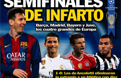 Ce scriu azi ziarele de sport din Europa (23 aprilie 2015)