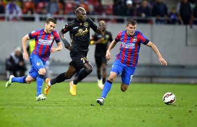 N'Doye, fericit şi ironic: "Ăsta a fost ca un antrenament, mă jur! Steaua nu poate să mă bată nici cînd joc într-un picior!"