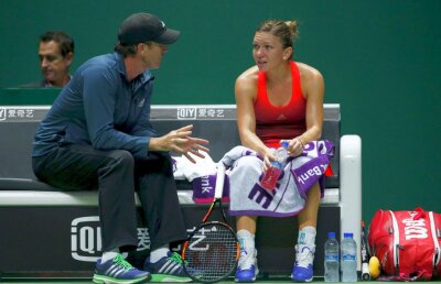VIDEO Ce i-a transmis Darren Cahill Simonei Halep înainte de a pierde primul set 