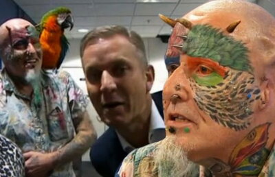 VIDEO & FOTO » Aşa ceva nu ai văzut niciodată! Şi-a tăiat urechile ca să arate ca un papagal