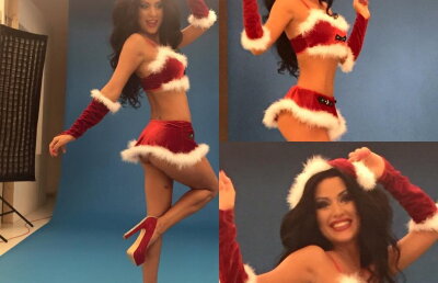 Daniela Crudu, cea mai sexy crăciuniță! Uite cum le-a urat "Crăciun fericit" fanilor