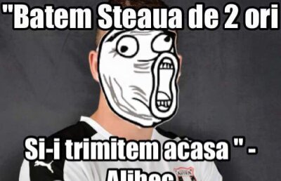 Cele mai bune imagini amuzante după victoria Stelei în fața Astrei: ”Batem Steaua de două ori și o trimitem acasă”