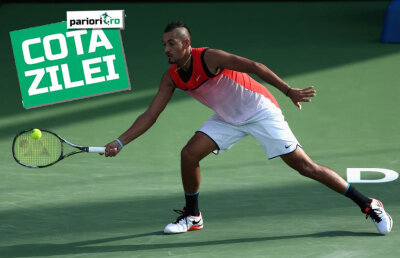 Tipsterii Pariori.ro mizează pe excentricul Kyrgios » 2.16 pentru o revenire a australianului cu Baghdatis