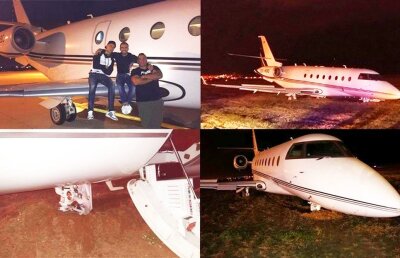 FOTO Sperietură în Spania! Avionul lui Cristiano Ronaldo, implicat într-un accident în Barcelona!