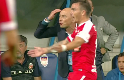 FOTO Fază de cascadorii râsului la FC Botoșani - Dinamo! Momente antologice: "Bă, ești cu capul?!" :))