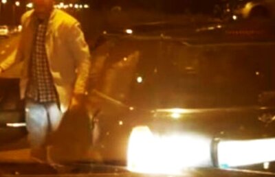 VIDEO Înjurat pe stradă, s-a dat jos din mașină! » Filmare incendiară cu un dinamovist în trafic: "Vezi că sun la poliție"