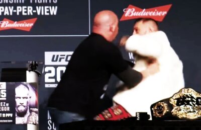 VIDEO Conor McGregor a aruncat cu un scaun după Eddie Alvarez! Declarații explozive înainte de bătaia anului