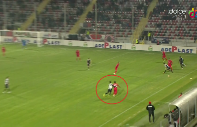 FOTO Omul adus de Mutu a greșit flagrant la golul lui Alibec