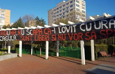 FOTO Banner special pentru suporterul dinamovist ucis 