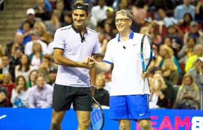 Meci caritabil organizat de Federer! Au participat Bill Gates, John Isner și Mike McCready » Ce sumă s-a strâns până acum