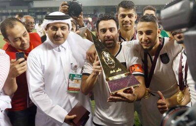 GALERIE FOTO » Xavi Hernandez a câștigat primul sau trofeu în Qatar » Contribuție importantă a lui Hamroun în finala Cupei