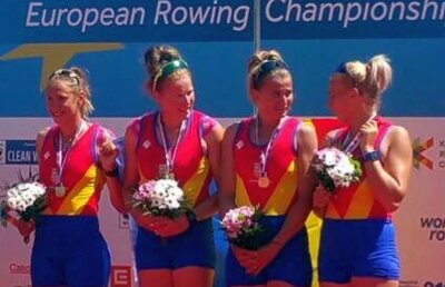 VIDEO Victorie pentru România! Echipa de 4 rame a luat medalia de aur la Campionatele Europene de Canotaj