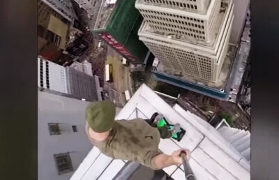 VIDEO Pentru aşa ceva trebuie să ai mare curaj! Ţi se taie respiraţia doar când priveşti