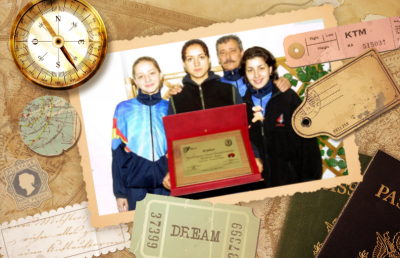 Dezvăluirile unei campioane olimpice » Povestea unei fotografii din arhiva Gazetei realizată acum 16 ani: "Cum e aia cu «primul sărut nu se uită»? Nici prima medalie"