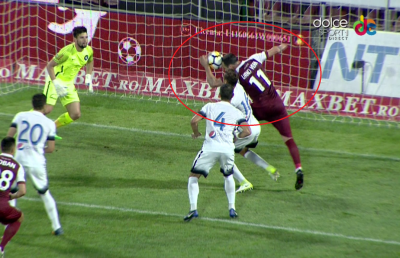 VIDEO + FOTO Faza controversată a reprizei în CFR - Viitorul » Avram a trecut peste semnalizarea tușierului. Ce au arătat reluările