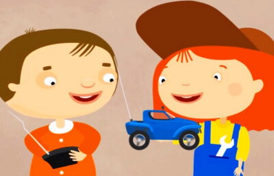 Doi copii de 5 şi 2 ani, la o plimbare cu maşina prin oraş