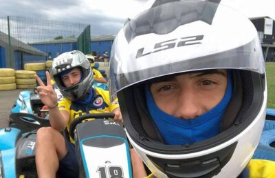 FOTO Imagini spectaculoase: Daum i-a dus pe "tricolori" la karting